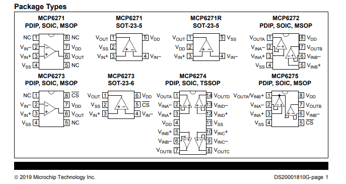 MCP6275系列-运算放大器-西安福川电子科技