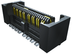 0.635 mm Q2™高速耐用型接地型连接器插座料带，差分对