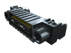 0.635 mm Q2™高速耐用型接地型连接器插座料带，直角