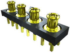 5.00 mm 50欧姆联动微小型射频插头，PCB板安装