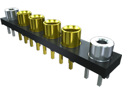 5.00 mm 75 欧姆联动微小型射频插座，PCB板安装