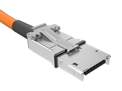 0.80 mm Eye Speed® I/O耐用型闭锁高速电缆组件
