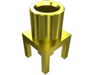 75欧姆MCX插孔，通孔式