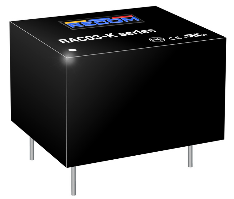 德国RECOM品牌-插针式安装模块-RAC03-K系列