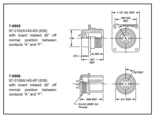 97-3106-28-16安费诺连接器-西安福川电子科技 97-3106-28-16安费诺连接器-西安福川电子科技