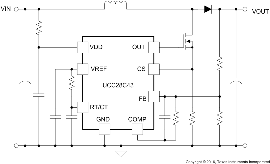 UCC38C43 UCC38C43电流模式 PWM 控制器-西安福川电子科技- SLUS458G