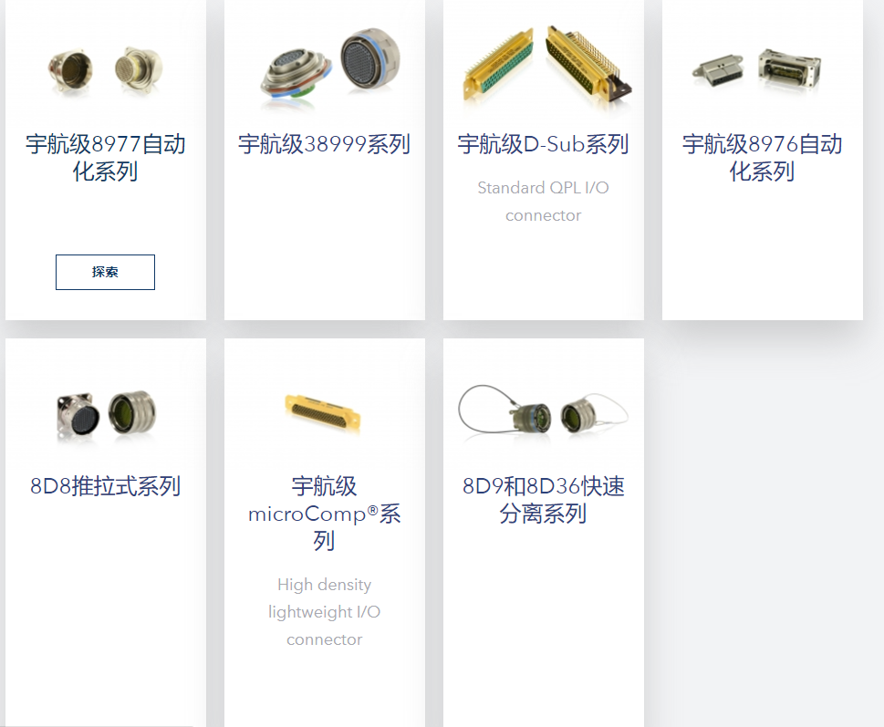 苏里奥宇航级连接器-宇航连接器-安费诺连接器