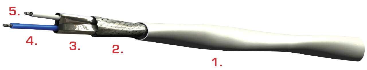 E61224双绞镀银铜-编织屏蔽线缆-西安福川电子科技