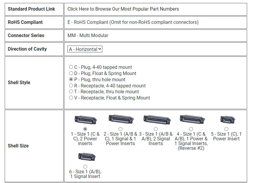 EMMA-P1AA1E1AA-000矩形连接器-西安福川电子科技