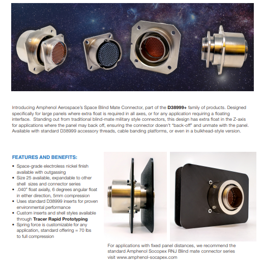 Amphen Aerospace Mate 连接器-西安福川电子科技
